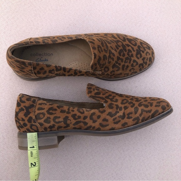 CLARKS TRISH STYLE WOMENS LEATHER SLIP-ON VENETIAN LOAFERS 7 - Picture 14 of 15